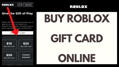 How To Buy Roblox Robux Gift Cards Online Youtube