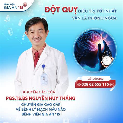 PGS TS BS Nguyễn Huy Thắng chia sẻ Đột quỵ Điều trị tốt nhất vẫn