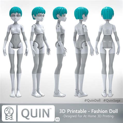 Quin The 3d Printable Doll 3dprintingideas 3d Printing Prints 3d Printing Toys