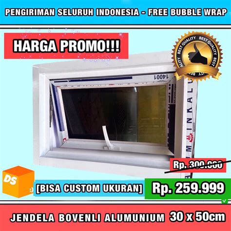 Jual JENDELA ALUMUNIUM BOVENLI 30 X 50cm ALUMUNIUM WINDOW