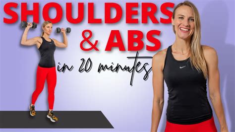 20 Minute Shoulders Abs Workout With Dumbbells YouTube