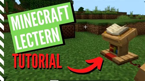 How To Make A Lectern And Use It In Minecraft Youtube