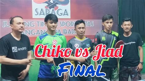 Final Munggahan Cup Ptm Saraga Chiko Vs Jiad Pingpong Tenismeja