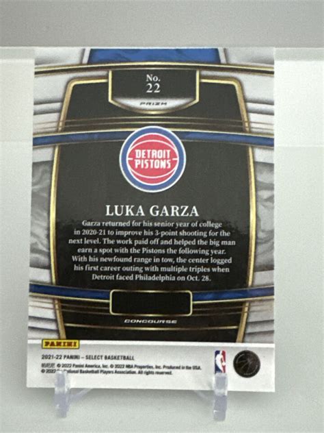 Panini Select Rookie Luka Garza Blue Silver Prizm Rc Ebay