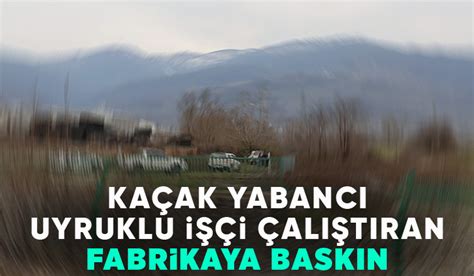 Fabrikada çok sayıda kaçak yabancı uyruklu işçi yakalandı Akyazı