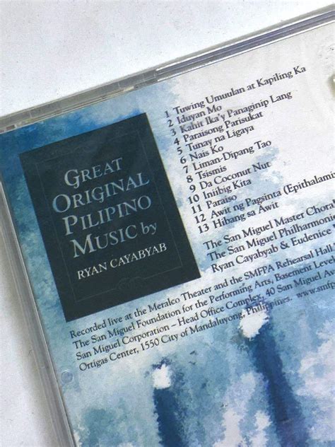 Opm Great Original Pilipino Music By Ryan Cayabyab The San Miguel