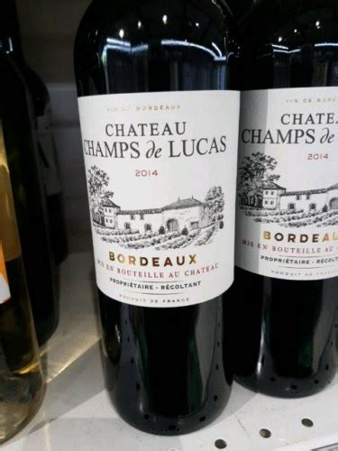 Ch Teau Champs De Lucas Bordeaux Vivino Us