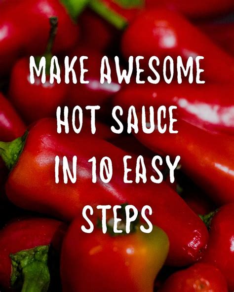 Make Awesome Hot Sauce In 10 Easy Steps Condimaniac