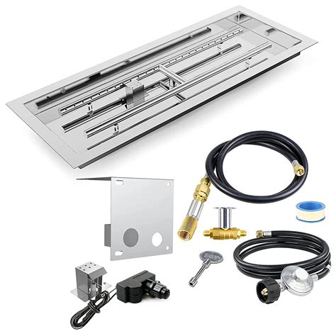 Buy Uniflasy Rectangular Drop In Fire Pit Pan Kit Stainless Steel