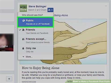4 Ways to Make a Facebook Post Public - wikiHow