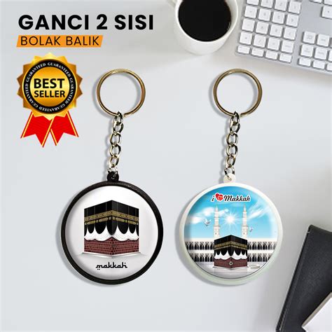 Jual Gantungan Kunci Ka Bah Makkah Souvenir Haji Umroh Kyechain