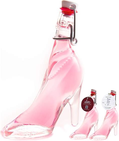 Pink Gin T Miniature Lady Shoe Shaped Glass Bottle 40ml 40 Abv Made By Il Gusto