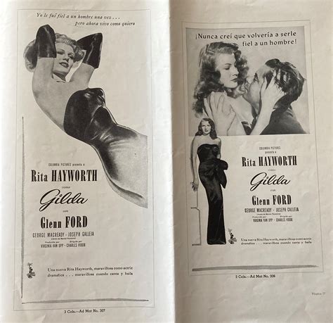 Rare Vintage Original Press Book From The 1946 Film Gilda By Hayworth