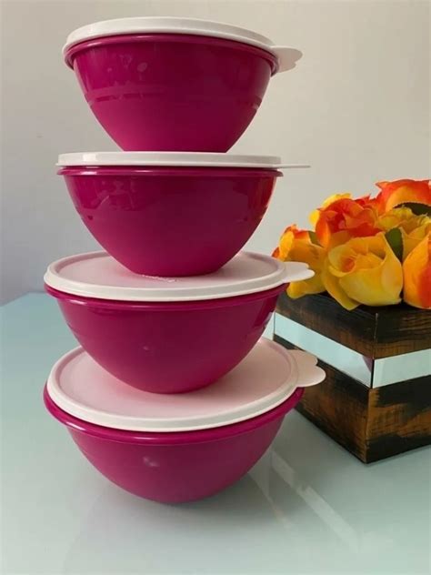 Tupperware Kit 4 Tigela Maravilhosa Rosa Original Mercado Livre