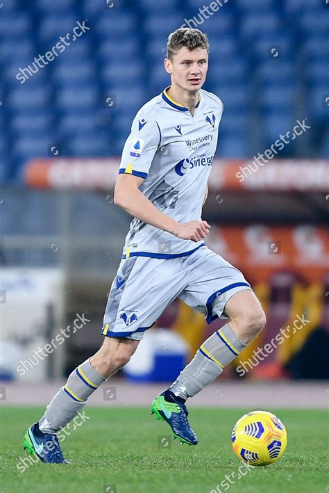 Pawel Dawidowicz Hellas Verona During Serie Editorial Stock Photo