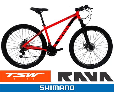 Bicicleta Mtb Tsw Rava Pressure V Vermelha Frete Gr Tis