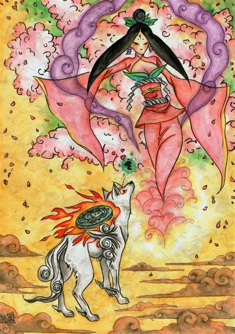 Okami Sakuya By Tacaret On Deviantart Okami Amaterasu Kitsune