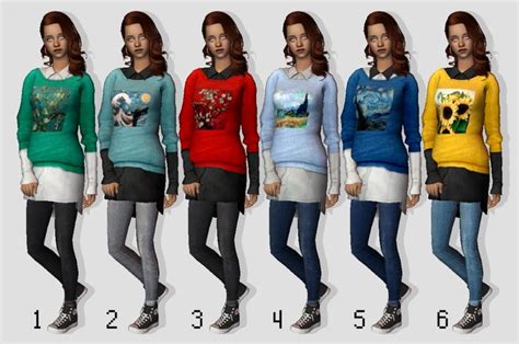 LIFE IS ART Recolors Of Whysims 4t2 Diana Sweater Dress Body