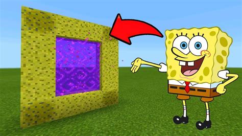 Minecraft Pe How To Make A Portal To The Spongebob Dimension Mcpe