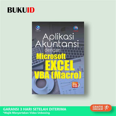 Jual Buku Aplikasi Akuntansi Dengan Microsoft Excel Vba Macro Cd