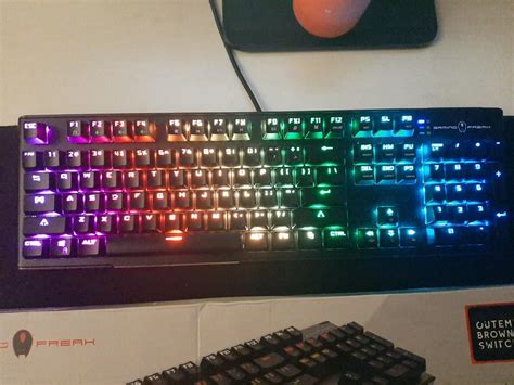 Mechanical Gaming Keyboard Brown Switch Hot Swappable Computers Tech Parts Accessories