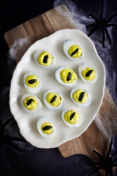 Halloween Deviled Eggs The Gingered Whisk