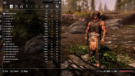 The Elder Scrolls V Skyrim New Mod Properly Shows Character In Menus