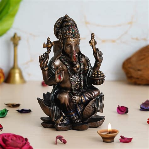 Buy Mukundra Art N Craft Poly Resin Ganesha Idol Vinayaka Statue