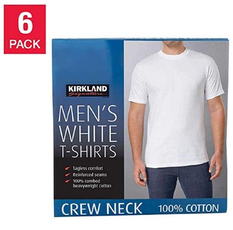 Kirkland X Mens White T Shirt Crew Neck Heavyweight Cotton