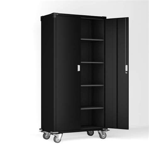 Buy Mskewoax H Steel Storage Cabinet With Wheels And Lock Metal