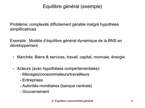 Ppt Equilibre Des March S Equilibre Concurrentiel G N Ral