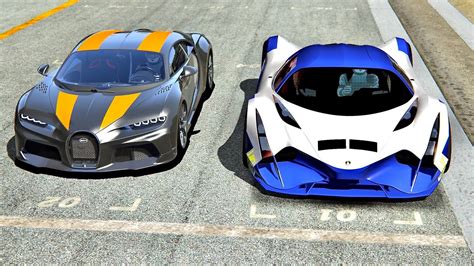 Devel Sixteen Vs Bugatti Chiron Super Sport Drag Race Km