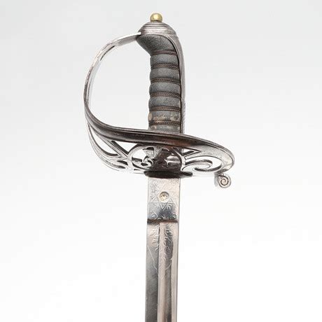 AN 1827 PATTERN VICTORIAN VOLUNTEER RIFLE OFFICER S SWORD AND SCABBARD