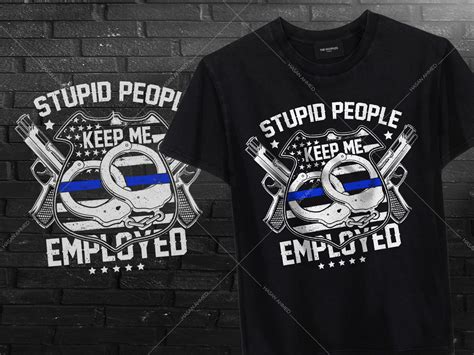 American Police Printing Police Officer T Shirt Design By Hasan Ahmed