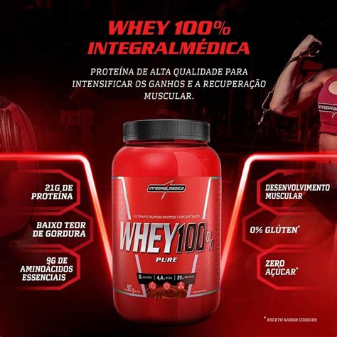 Whey 100 Pure Chocolate Maltado Integralmédica 907g Chocolate