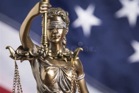 The Statue Of Justice Themis Or Justitia The Blindfolded Goddess Of