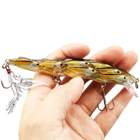 Se Uelo De Pesca Topwater De Plumas Wobbler Lubina Pececillo