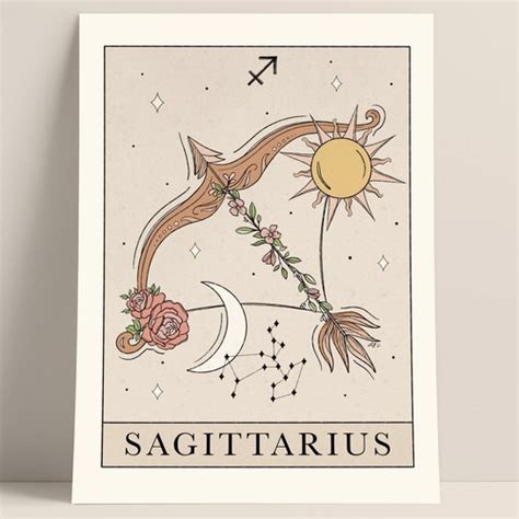 Taurus Zodiac Art Print Tarot Inspired Astrology Printable Etsy