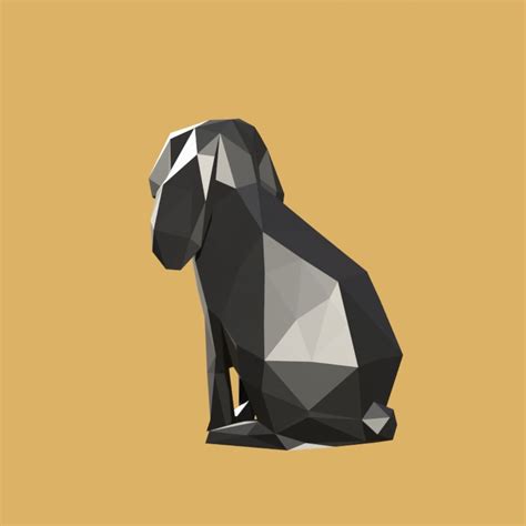 Archivo D Conejo Carnero Low Poly Dise O Para Descargar Y Imprimir