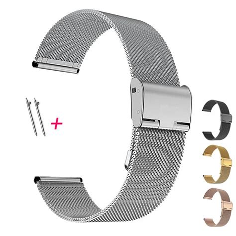 Mm Mm Mm Milanese Loop Strap Universal Mesh Stainless Steel Quick