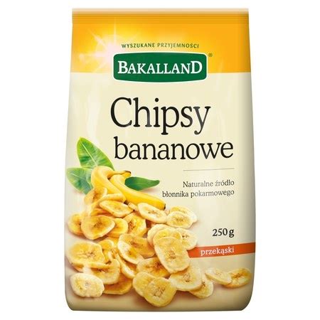 Bakalland Chipsy bananowe 250 g promocja Żabka Ding pl