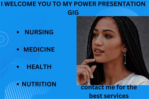 Make A Powerpoint Presentation On Health Medicine And Nursing As A Doctor By Dr Poly Fiverr