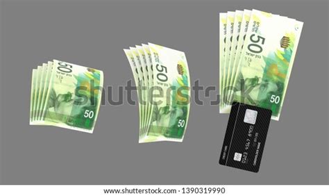 109 Israeli New Shekel Banknotes 3d Render Isolated On White Background ...