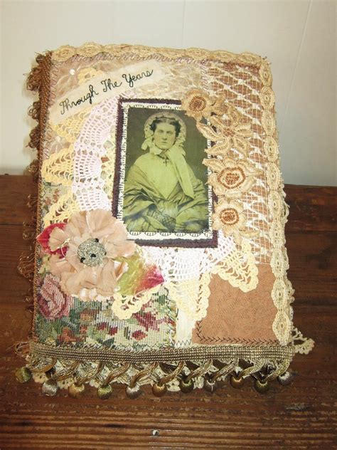 Pretty Ragged Threads Fabric Memory Book Fabric Journals Art Journals