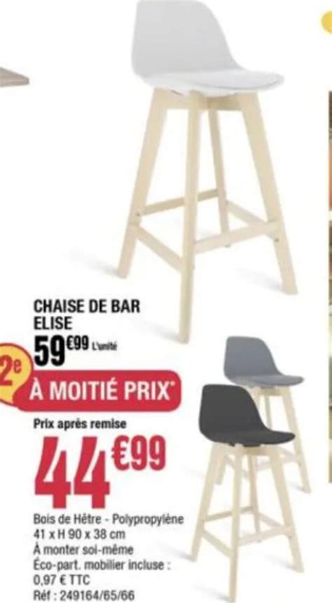 Promo Chaise De Bar Elise Chez La Foir Fouille