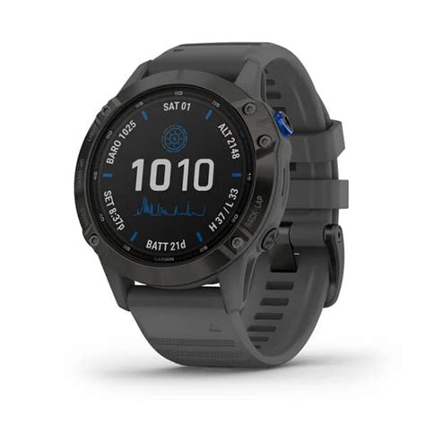 Garmin Fenix 6 Pro Solar Black W Slate Gray Band Gps Sea Antien Vn