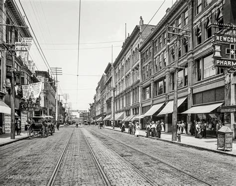 Knoxville Tennessee Circa 1905 Gay Street North From Wall Street