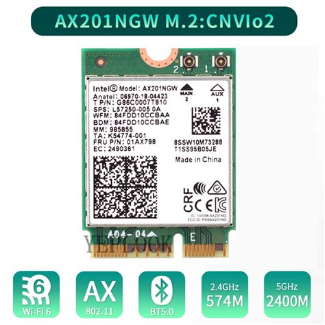 Wi Fi 6 3000mbps Intel Wifi Card Ax201 Ax201ngw 14189857523 Oficjalne Archiwum Allegro