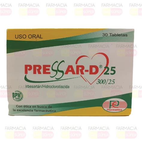 PRESSAR D 300 25 MG 30 TB Farmacia Emy