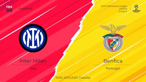 Inter Milan vs Benfica 03.10.2023 – Live Odds & Match Betting Lines ...